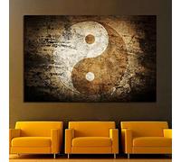 HMXQLW Moderne Symbole Yin Yang Impression sur Toile Affiche Decoration Murale Tableau Art Moderne Toile Peinture Salon Chambre Maison Decoration Murale sans Cadre (70X100CM)