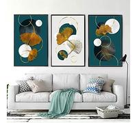 HMXQLW Plante Luxueuse Ginkgo Biloba Toile Peinture Tableau Decoration Murale,Impression sur Toile Art Affiche Salon Chambre Maison Décoratifs Moderne Aesthetic Room Decor sans Cadre (40X60cm)