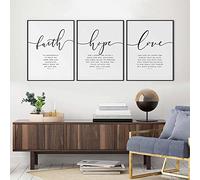 HMXQLW Prière Verset Impression sur Toile Affiche Decoration Murale Tableau Art Moderne Toile Peinture Salon Chambre Maison Decoration Murale sans Cadre (60X80cm,B)