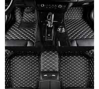 HMYOUXUAN Tapis de Sol en Cuir pour Cupra Terramar 2024 2025, Tapis de Voiture Tapis Voiture Tous Temps pour Voiture Protection,Fully Enclosed-Black+White