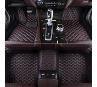 HMYOUXUAN Tapis de Sol en Cuir pour Ford Tourneo Custom II L1 2023 2024, Tapis de Voiture Tapis Voiture Tous Temps pour Voiture Protection,Fully Enclosed-Black+Red