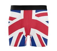 HMZXZ Boxer pour homme avec motif drapeau anglais anglais respirant Braguette sur le devant avec pochette S-XXL Union Jack, multicolore, M