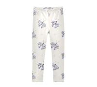 HMZXZ Leggings pour filles - Motif papillons et cœurs - Longueur totale - Pantalon décontracté pour enfants - Ailes et nuages - 4 à 10 ans, multicolore, 6 ans