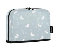 HMZXZ Trousse à crayons debout avec lapin de Pâques et printemps, grande capacité pour garçons et filles, trousse à crayons multicouche, organiseur de papeterie, lapin pour l'école et le bureau
