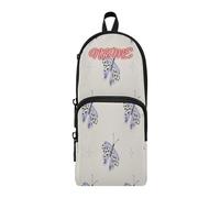 HMZXZ Trousse à crayons personnalisée avec papillons et cœurs, trousse à crayons pour filles, garçons, enfants, ailes personnalisées, nuages, stylo et trousse de papeterie pour l'école