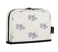 HMZXZ Trousse à crayons sur pied avec papillons et cœurs, grande capacité pour garçons et filles, trousse à crayons multicouche, organisateur de papeterie, ailes et nuages pour l'école, le bureau