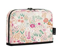 HMZXZ Trousse à crayons sur pied, fleurs abstraites, grande capacité pour garçons et filles, trousse à crayons multicouche, organisateur de papeterie, feuilles de printemps pour l'école, le bureau