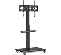 HN - Standard TV mobile - sur roulettes - réglable en hauteur - 27 à 55 pouces