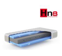 HN8 SCHLAFSYSTEME Matelas en mousse froide XXL Gelstar KS, 7 zones, H2, H3 ou H4 (100 X 200 CM)