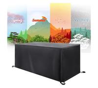 HNBFKD Housse Salon de Jardin Exterieur Impermeable - 210x70x100cm/LxWxH Housses de Meubles de Jardin Bache de Protection Table Extérieur Tissu Oxford 420D Anti-UV Coupe-Vent avec Boucle Errouillage