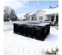 HNBFKD Housse Salon de Jardin Exterieur Impermeable 245x125x80cm/LxWxH Anti-UV 420D Oxford Tissu Housse de Protection Table Bâche Protection Meubles Résistant Au Froid Coupe-Vent avec Corde
