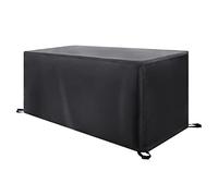 HNBFKD Housse Table de Jardin 85x85x100cm/LxWxH Housse de Protection Salon de Jardin Carré Bache Table Jardin 420D Tissu Oxford Imperméable et indéchirable Couverture de Meubles de Patio Noir