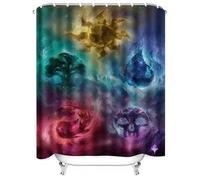 HNBFKD Rideau de Douche Rêve Galactique - Thème Nébuleuse Cosmique pour la décoration de Salle de Bain, ajoute Une atmosphère Spatiale mystérieuse et Un Charme visuel 130x170cm/(WxH)