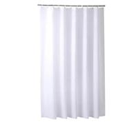 HNBFKD Rideaux de Douche Blancs imperméables, Couleur Unie, pour Salle de Bain d'hôtel, Baignoire, Grande Couverture de Bain Large avec Crochets 260x200cm/102x79in(WxH)
