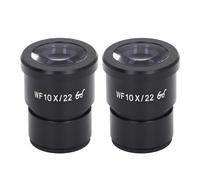 HNBGNNMRO 2 oculaires pour Microscope 10X, oculaire Biologique Grand Angle avec Un Champ de Vision de 22 mm, oculaire à Hauteur d’œil élevée en Alliage d’Aluminium, doté d’Une Monture de 30