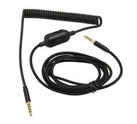 HNBGNNMRO Câble enroulé pour casque audio compatible avec les modèles Astro A10, A30 et A40 - câble à ressort rétractable de 2 mètres avec contrôle du volume et bouton de mise en sourdine -