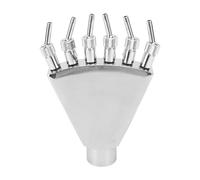 HNBGNNMRO G1 Fountain Nozzle, Stainless Steel Water Spray Sprinkler Head, Adjustable Garden Sprinkler with Dynamic Scattering, Phoenix Tail Fountain Nozzle for Landscape, Pool, Park