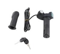 HNBGNNMRO Poignées de gaz à torsion pour vélo électrique universel, poignée de gaz pour vélo avec affichage en temps réel de la tension, compatible avec les vélos électriques de 12 V à 99 V