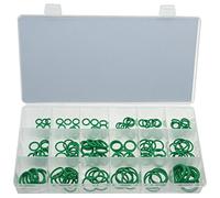 HNBR Lot de 155 joints toriques HNBR - Résistants à la température - Vert - R134a - Dans une boîte de rangement