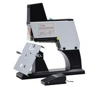 HNBYLMM Agrafeuse électrique de Bureau, agrafeuse à piqûre Plate A3, 9 Vitesses réglables, Protection Anti-bourrage, agrafeuse à Cheval Automatique Robuste, Simple/Double, avec pédales,A