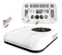 HNBYLMM Climatiseur pour Camping-Car, 12V/24V DC Climatiseur de Toit Universel, Climatiseur de Toit pour RV, Faible Bruit, Compresseur à Rouleau, pour Camion, Camping-Car, Remorque,12V