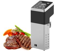 HNBYLMM Cuiseur sous Vide, Cuisson sous Vide Commercial 1600W, Thermoplongeur à Chauffage Rapide avec Minuterie, Contrôle Précis de la Température, Acier Inoxydable, Silencieux, étanche IPX7