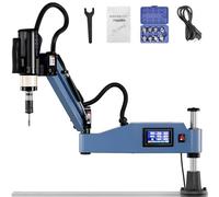 HNBYLMM Electric Tapping Machine M3-M16 Tapping Drilling Machine 360° Universal Electric Tapping Arm 0-375 RPM Servo Motor Tapper Drilling Machine Included 8 Pcs Collets