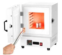 HNBYLMM Four à moufle électrique, Four de Laboratoire fermé Haute température 1150 °C, Four à résistance 2000 W avec Affichage Intelligent de la température, Chauffage Uniforme