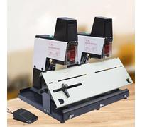 HNBYLMM Heavy Duty Stapler, Automatic Saddle Binder, Electric Saddle Stapler, 9-Speed Desktop Automatic Binding Machine, Stitching Depth to 100mm, Jam Protection A3 Flat Stitch Sad-dle Stapler,B