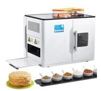 HNBYLMM Machine à roti Automatique, Machine électrique de Fabrication de Pains Plats, de Tortillas, de crêpes, de Pita, épaisseur réglable, pour chapati, galettes de maïs, Tortilla à la Farine