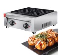 HNBYLMM Machine à Takoyaki Commerciale à 56 Trous Grill à boulettes de Poisson Machine à fabriquer des boulettes de Viande de Poulpe Poêle antiadhésive Grill Takoyaki Machine à takoyaki électrique