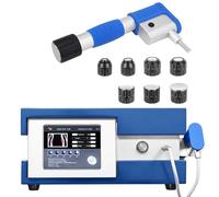 HNBYLMM Machine de thérapie par Ondes de Choc pneumatiques, Appareil de thérapie par Ondes de Choc extracorporelles pour Les Muscles, Les Genoux, Le Dos, Les articulations, avec 5 têtes de Massage
