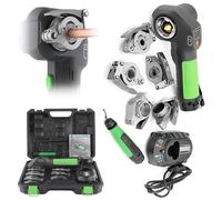 HNBYLMM Outil d'évasement électrique, kit d'évasement électrique sans Fil, kit d'évasement HVAC, Outil d'évasement en cuivre de 1/4''-3/4'', avec 5 Colliers de Serrage et ébavureur