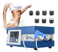 HNBYLMM Shockwave Therapy Machine, Extracorporeal Shock Wave Therapy Device for Pain Relief, for Muscle, Knee, Back, Joint, Elbow, 0.5-10 Bar Pneumatic Shockwave Deep Muscle Massager