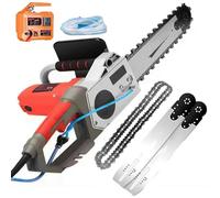 HNBYLMM Tronçonneuse à béton, tronçonneuse portative 6000 TR/Min, scie à chaîne diamantée électrique, Machine de découpe de Murs en béton, avec système Anti-poussière alimenté par Eau, puissante,48CM