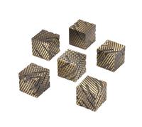 HNCCESG D&D Jeu de dés DND en métal à 6 faces en forme d'écailles de dragon pour jeu de rôle Donjons et Dragons (Ls-bronze)