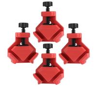 HNCY 4 PCS Serre joint angle 90 °,Serre joint d'angle Réglable pour Epaisseur de panneau 2-26 mm, Serres joints d'angles à vis Force de serrage 250N, pour Outils Menuisier, Soudage de Charpentier