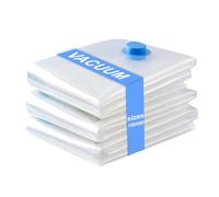 HNCY Sac Sous Vide Vetement Aspirateur Réutilisable - PE+PA Haute Résistance - À fermeture éclair - Lot de 3 (100x80cm), Housse Sous Vide pour Couette/Literie/Oreillers/Couvertures/Peluche