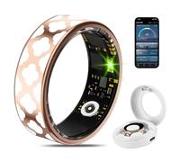 HNCY Smart Ring, Bague Connectée Femme et Homme, Bague IP68 avec Fréquence Cardiaque/SpO2/Podomètre/Suivi de Fitness, Compatible Android iOS