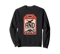 HND Haneda Tokyo Japan Airport Code Kanji Souvenir Japonais Sweatshirt