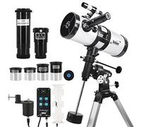 Pack tÃ©lescope motorisÃ© 1000-114 star sheriff + 4 oculaires hq + 2 lentilles + filtre + chercheur + monture Ã©quatoriale eq3 G