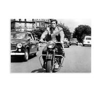 Hndeial Poster vintage Jean-Paul Belmondo sur toile - Décoration de chambre à coucher - Paysage sportif - Décoration de bureau - Cadeau sans cadre - 30 x 45 cm