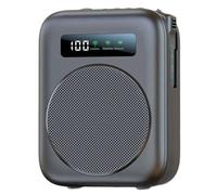 Hndhbfgrt Amplificateur Vocal Bluetooth avec Microphone Lavalier sans - Design Magnétique Idéal pour Les Salles de Classe, Les Conférences de Yoga. Noir.