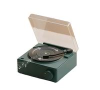 Hndhbfgrt Bluetooth Horloge de Haut-Parleurs sans Rétro Retro Record Player Portable Portable de Haute Qualité Home Smart Stéréo Green