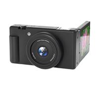 Hndhbfgrt Caméra de Photographie Numérique de Style Vintage 5k 18x Zoom Zoom Compact Vlog Vlog Recorder Screen Selfie Fonction pour Web Cam