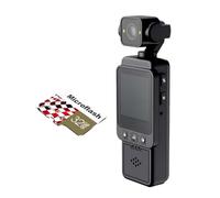 Hndhbfgrt Caméra de Sport Extérieure 1080P HD WiFi Enregistrement Vidéo Numérique Objectif Rotatif à 270° Stockage de 32G Mini Appareil Portable pour Les Forces de L'Ordre