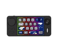 Hndhbfgrt Clavier Mécanique sans Hot Swap Bluetooth Clavier sans Bluetooth Hot Swap avec Molette de Volume Clavier Rétroéclairé RGB Clavier Filaire Programmateur Panneau de Noir