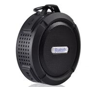 Hndhbfgrt Enceinte Bluetooth Étanche pour L'Extérieur, Mini Enceinte Portable sans pour la Douche et Les Voyages, Idéale pour Les Sports, la Piscine, la Plage et la Randonnée, Noire