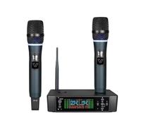Hndhbfgrt Ensemble de Microphones de Charge sans Dynamique Professionnel pour Le Chant de Scène en Direct Broadcast 1 Glisser 2 Pack Pack Handheld Mic