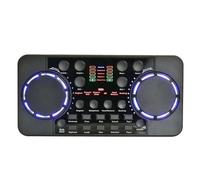Hndhbfgrt Mélangeur Live Broadcast Studio Singing Noise Reduction Card Sound Carte Sound pour L'Enregistrement de L'Ordinateur